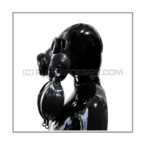 Deluxe PBF gasmask-zipperhood-system HEAVY-2B with 2 rebreathing-bags-sets and thread-cover